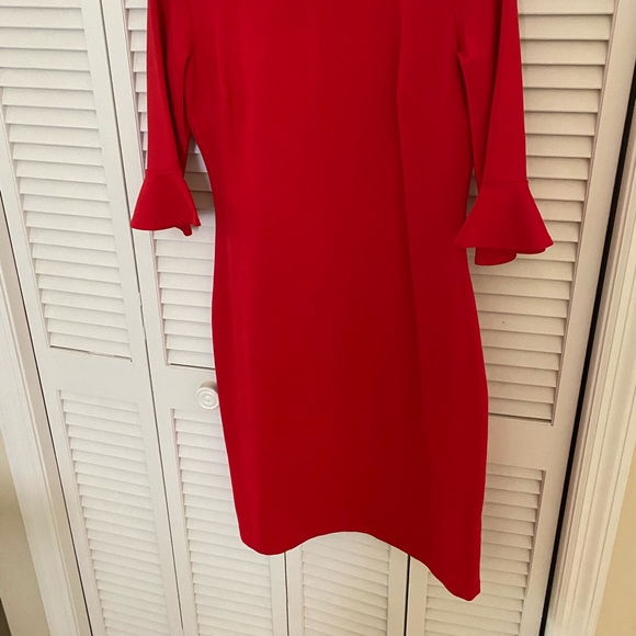 Banana Republic Elastic Red Dress [NEW with Tags] Size 10 Tall - Picture 2 of 7